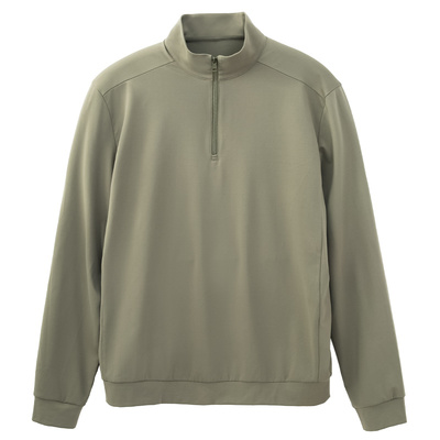 MrBu布先生半拉链立领长袖t恤2025秋冬款简约运动风上衣男BT15373