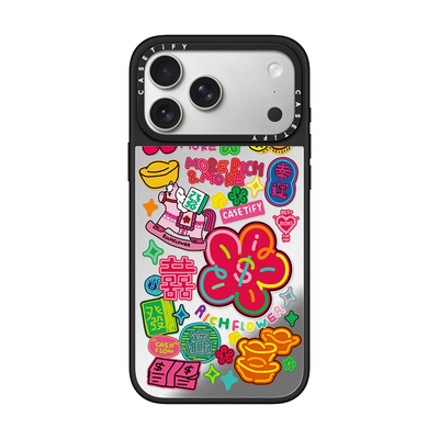 CASETiFY RICH FLOWER 有钱花系列 恭喜花财 适用于苹果iPhone17ProMax/17Pro/Air/16ProMax/16Pro镜面手机壳