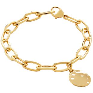 Monica Vinader莫妮卡手链女士定制手链女小众礼物ID椭圆吊饰