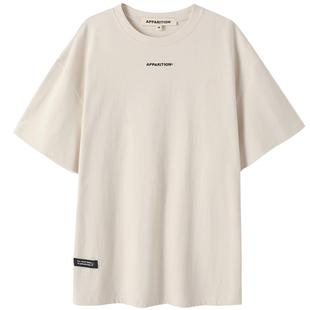 APPARITION 经典纯色logo 纯棉宽松短袖T恤 短袖女t恤夏 男女同款