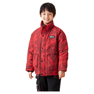 巴拉巴拉童装儿童羽绒服男童女童2025新款宝宝冬装红色拜年服外套