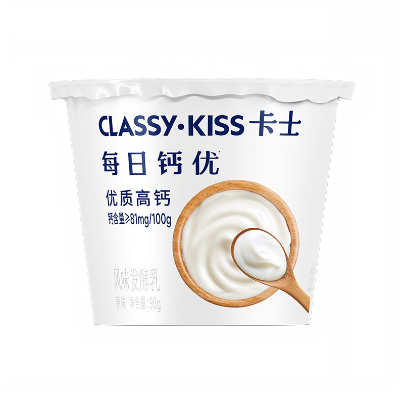 卡士每日钙优90g原味低温酸奶