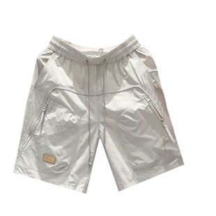 工装短裤男款夏季外穿高级感痞帅中裤薄款运动五分裤松紧腰宽松潮