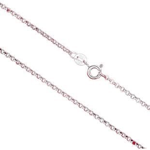 S925纯银珍珠链锁骨链颈链裸链无吊坠毛衣链素链不掉色银链项链女