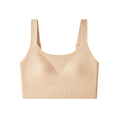 Janest/简态无痕束胸大胸显小内衣女夏薄款吊带粉底液运动背心cos
