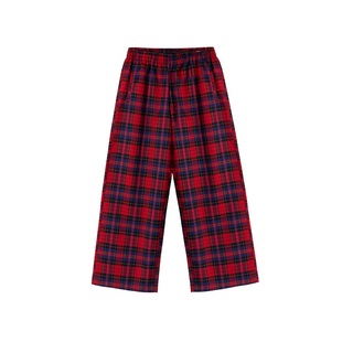 INSOMNIA失眠者 秋冬垂感直筒阔腿设计加厚宽松百搭格子长裤男女