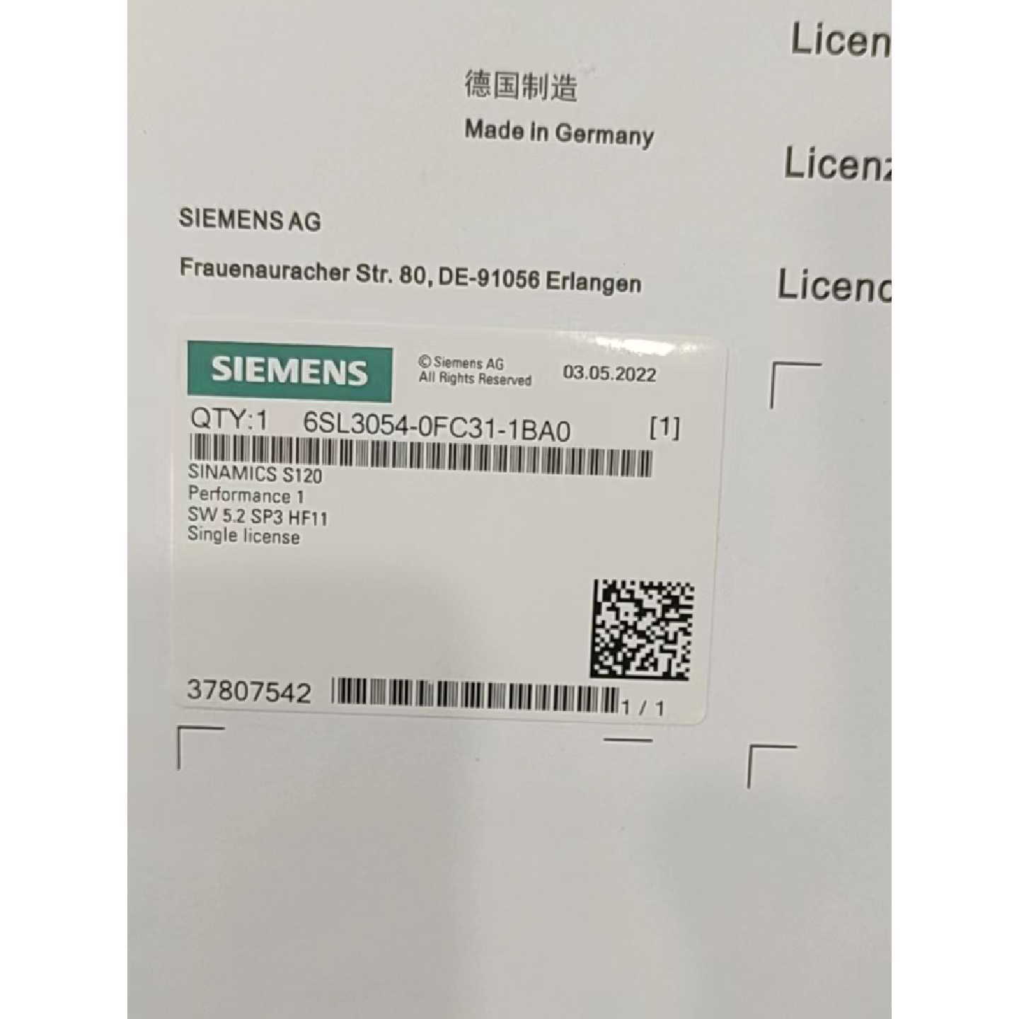 议价原装卡6SL3054-7TF00-2BA0-Z ZE01-Z ZF01H01-Z ZG01