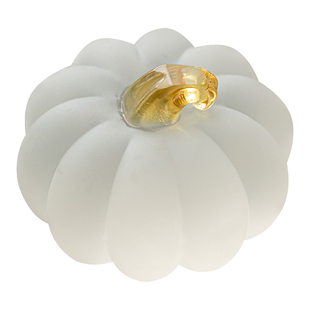 南瓜创意磨砂盖置家用禅意高硼硅玻璃茶壶盖碗盖托茶桌茶宠小摆件