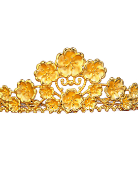 镀金结婚繁花皇冠头饰五金首饰