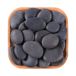 深灰色鹅卵石头原石批发庭院铺地雨花石天然鹅软石黑色鹅卵石铺地