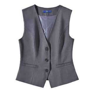 背心马甲套装女工作服银行客服坎肩制服前台酒店服务员职业马夹