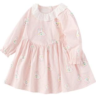 巴拉巴拉童装女童连衣裙儿童裙子纯棉宝宝2025春秋新款婴儿甜可爱