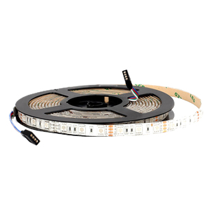 led灯带12V5050RGB七彩变色爆闪自粘软灯条KTV酒吧车载装饰彩光带