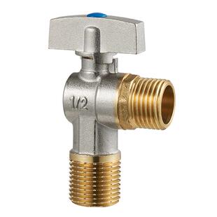 顾家老铜匠角阀全铜球阀燃气热水器专用大流量冷热水三角阀分水阀