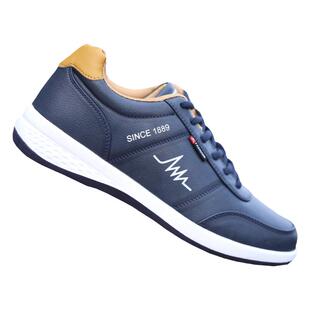 2025新款男鞋皮面休闲鞋百搭运动鞋男士防水皮鞋韩版防滑耐磨板鞋