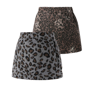 新款秋冬装2026女童豹纹半身裙儿童包臀裙短裙防走光辣妹风短裙潮