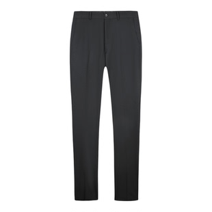 才子男装商务正装西裤男士2025秋季新款修身直筒垂感黑色西装裤子