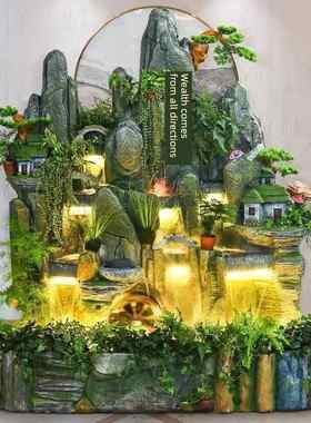 客厅假山流水摆件落地办公室装饰生财开业循环水喷泉景观礼品高山