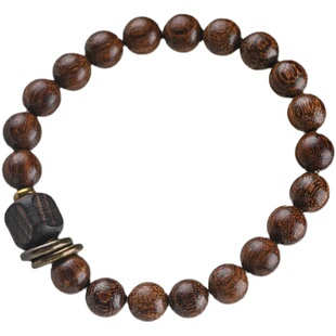 禅木匠【小空空】天然金丝檀木手串男女款饰品佛系民族风两圈手链