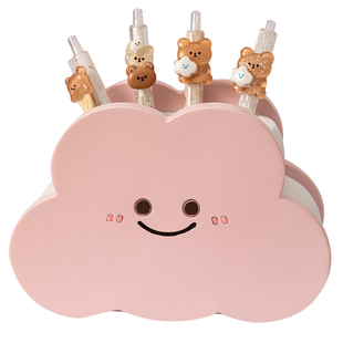 笔筒办公室书桌面装饰小摆件卡通文具收纳盒男女学生开学礼物实用