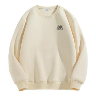 回力卫衣男款2025秋冬新款重磅棉质圆领上衣男士加绒外套打底衫H