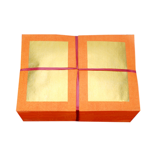 潮汕风俗物品钱纸 正锡箔礼佛皇金两箔司库王金 大号厚金可司折纸