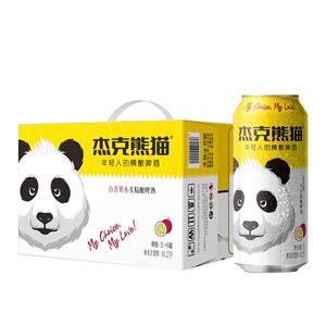 杰克熊猫精酿百香果果味啤酒1L