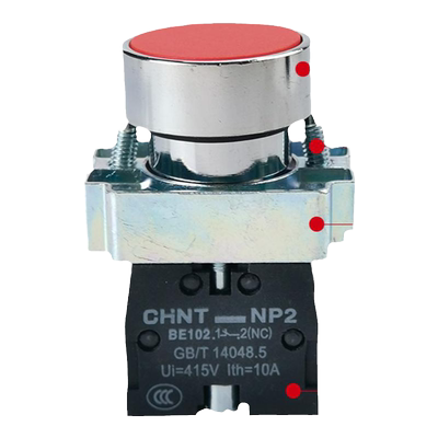 正泰按钮旋钮急停开关带灯220V