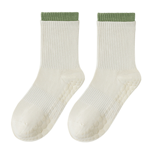 瑜伽袜子女夏季薄款中筒袜专业健身普拉提运动防滑长筒袜配鲨鱼裤