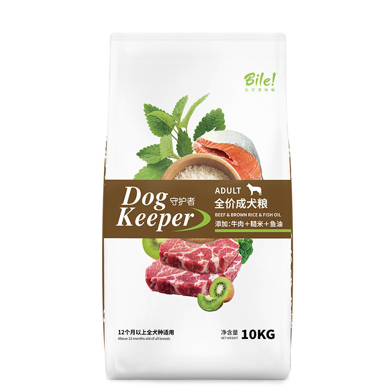比乐牛肉鱼油天然美毛10kg成犬