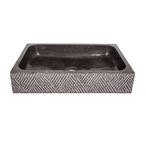 大理石洗脸盆复古石头台上盆仿古纹理道石材水池子原石洗手盆中式