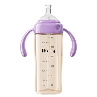 BAKER BABY大宝宝PPSU直饮奶瓶护齿学饮杯一岁以上2岁3岁喝奶专用