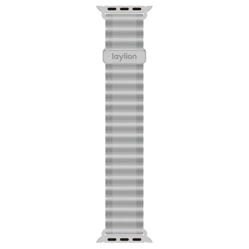 laylion浪兰适用苹果apple手表磁吸腕带iwatch12表带尼龙透气多孔