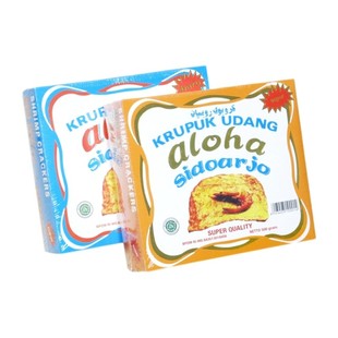 印尼特产ALOHA阿罗哈金装虾片500g 鲜虾片虾仁片需油炸虾味木薯片