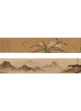 新中式禅意茶室客厅挂画