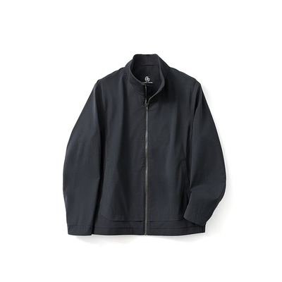 羊毛春秋男士真丝夹克外套立领