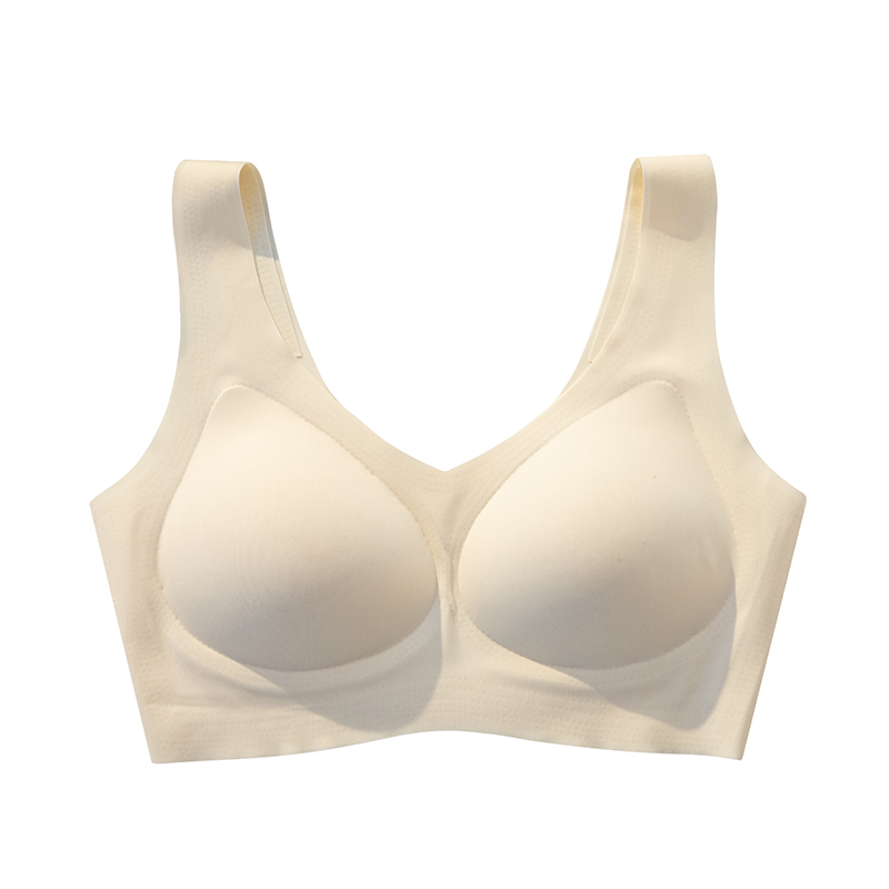 无痕夏季运动内衣女背心式薄款防下垂不空杯无钢圈美背文胸固定杯