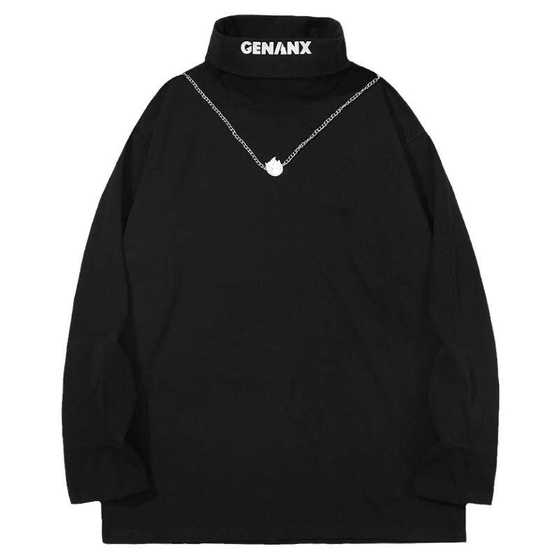GENANX闪电潮牌情侣长袖t恤