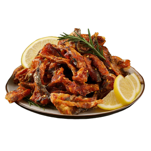 香辣明太鱼皮130g*2罐 开罐即食酥脆甜辣办公室解馋追剧休闲零食