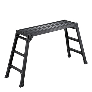 日本长谷川铝合金梯子马凳加宽平台梯装修工程梯家用露营桌多功能