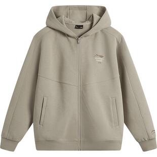 李宁外套男士春季新款情侣开衫宽松休闲连帽卫衣上衣夹克运动服女