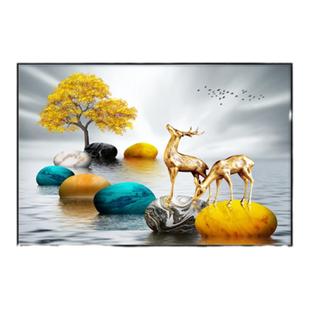 餐厅装饰画单个现代简约客厅挂画横版单独一副卧室玄关进门柜壁画