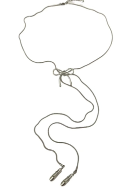 Dopamine Vault」春野.蝴蝶结芭蕾舞鞋项链女百搭时尚简约毛衣链