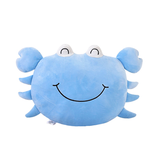 螃蟹抱枕毛绒玩具公仔可爱大闸蟹玩偶靠垫布娃娃巨蟹座女孩礼物软