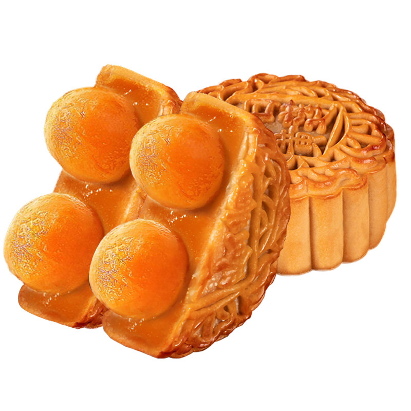正宗广式低糖双蛋黄白莲蓉月饼
