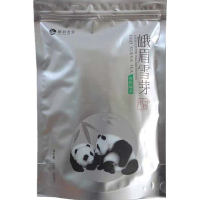 明前新茶峨眉雪芽·有机绿茶 高山有机茶园有机绿茶雨凇100g/袋