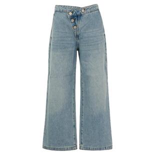 SHORT SENTENCE/短句都市女士时尚直筒牛仔长裤银泰百货301574