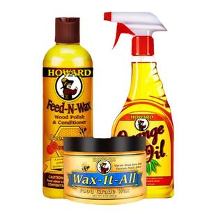 【3瓶装】美国HOWARD木地板打蜡保养精油/实木家具保养护理蜡