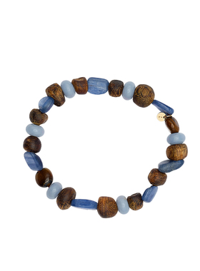 子休不规则蓝泡泡手链