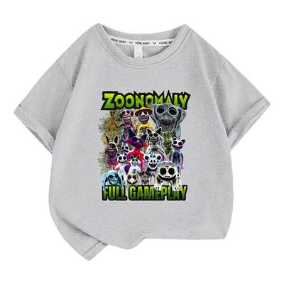 畸形动物园ZOONOMALY衣服儿童短袖夏季时尚半袖ins纯棉印花t恤005